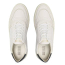 TÊNIS MASCULINO CASUAL EM COURO BRANCO COM CONFORTO - NAVY
