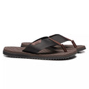 CHINELO MASCULINO CASUAL EM COURO PRETO - TMOURO-PRETO